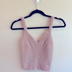 Soft fuzzy Crop Top. NWOT